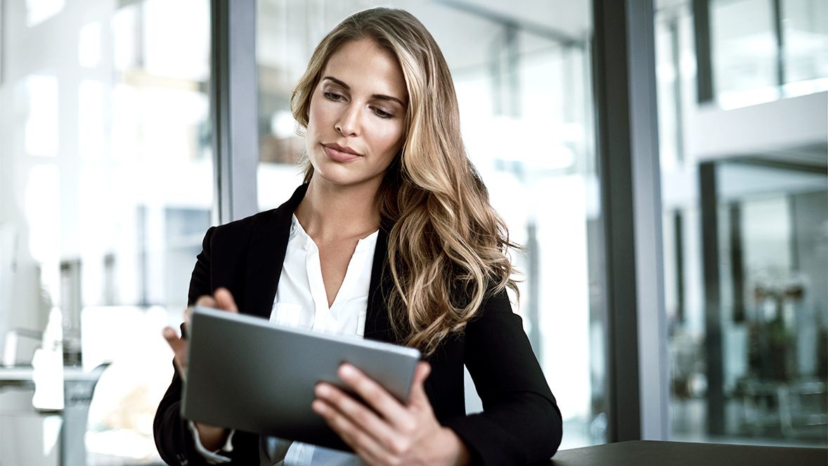 woman with a tablet woman with a tablet