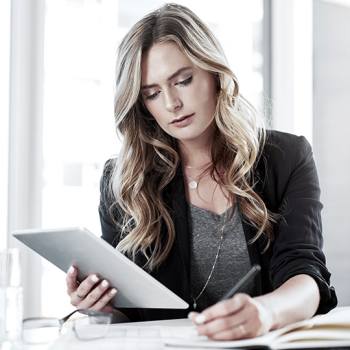 Gaining the Upper Hand: What are Content Services? girl tablet